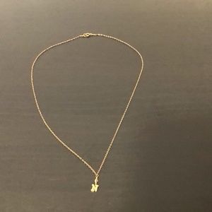 Golden “N” necklace